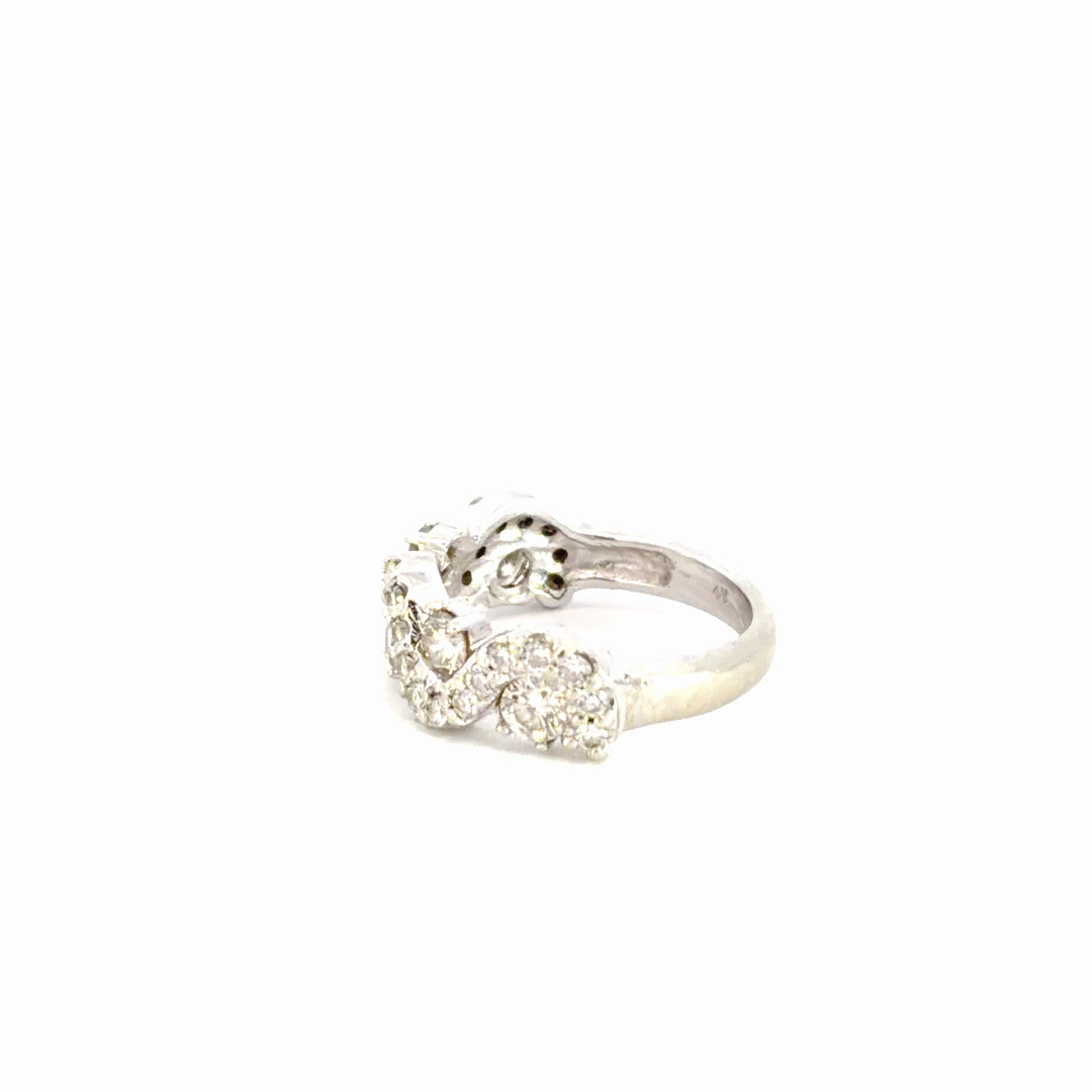 Diamond Swirl Fashion Ring
