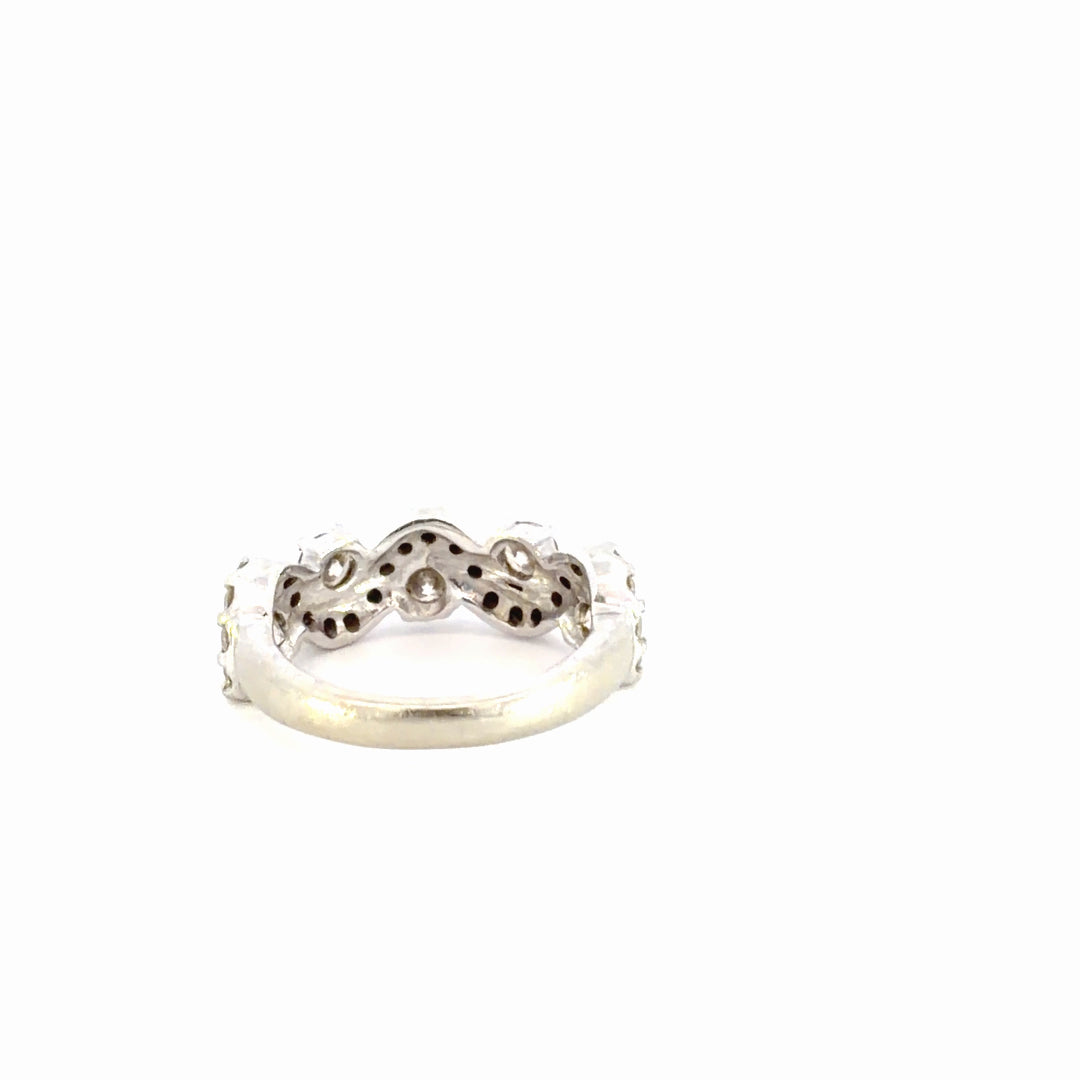 Diamond Swirl Fashion Ring