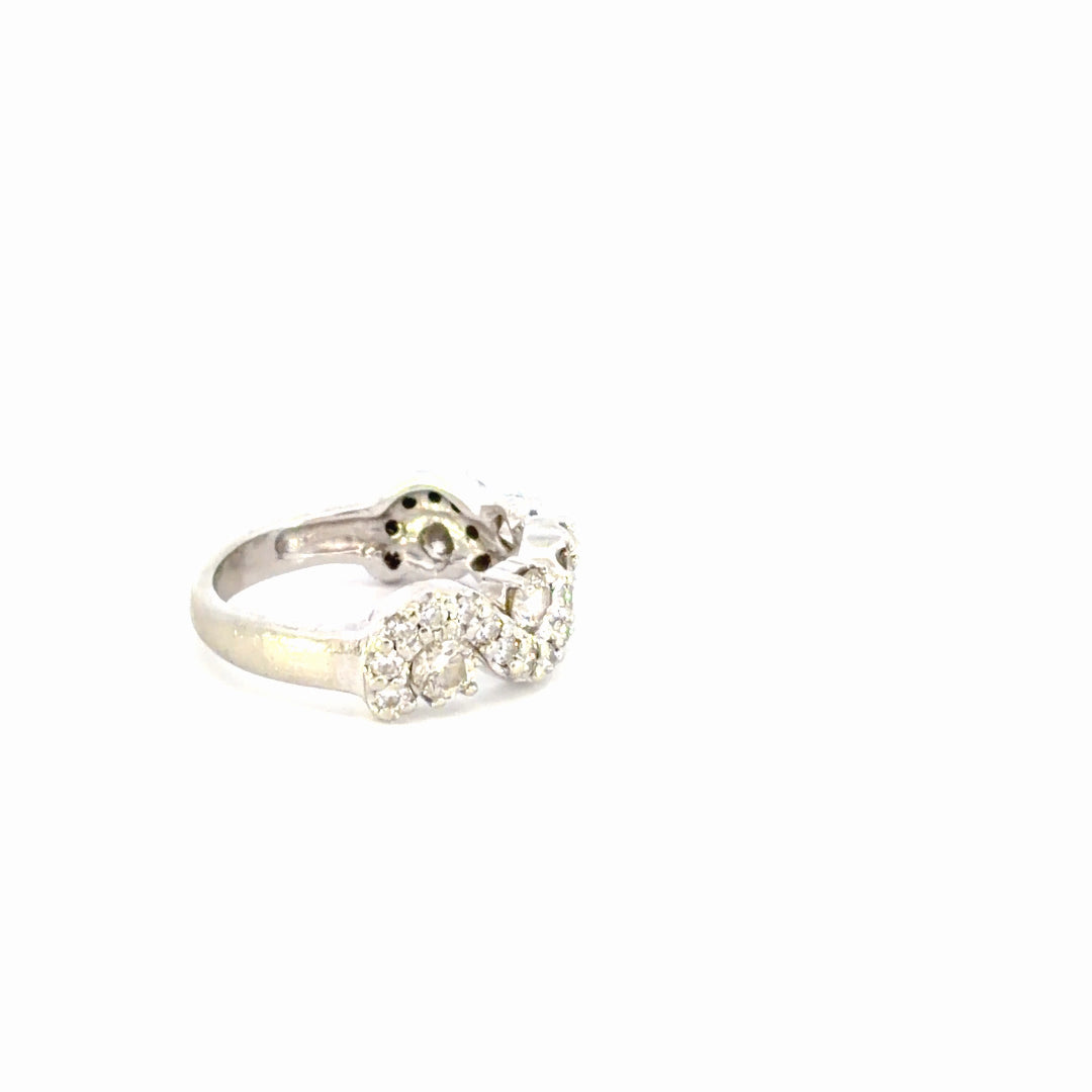 Diamond Swirl Fashion Ring