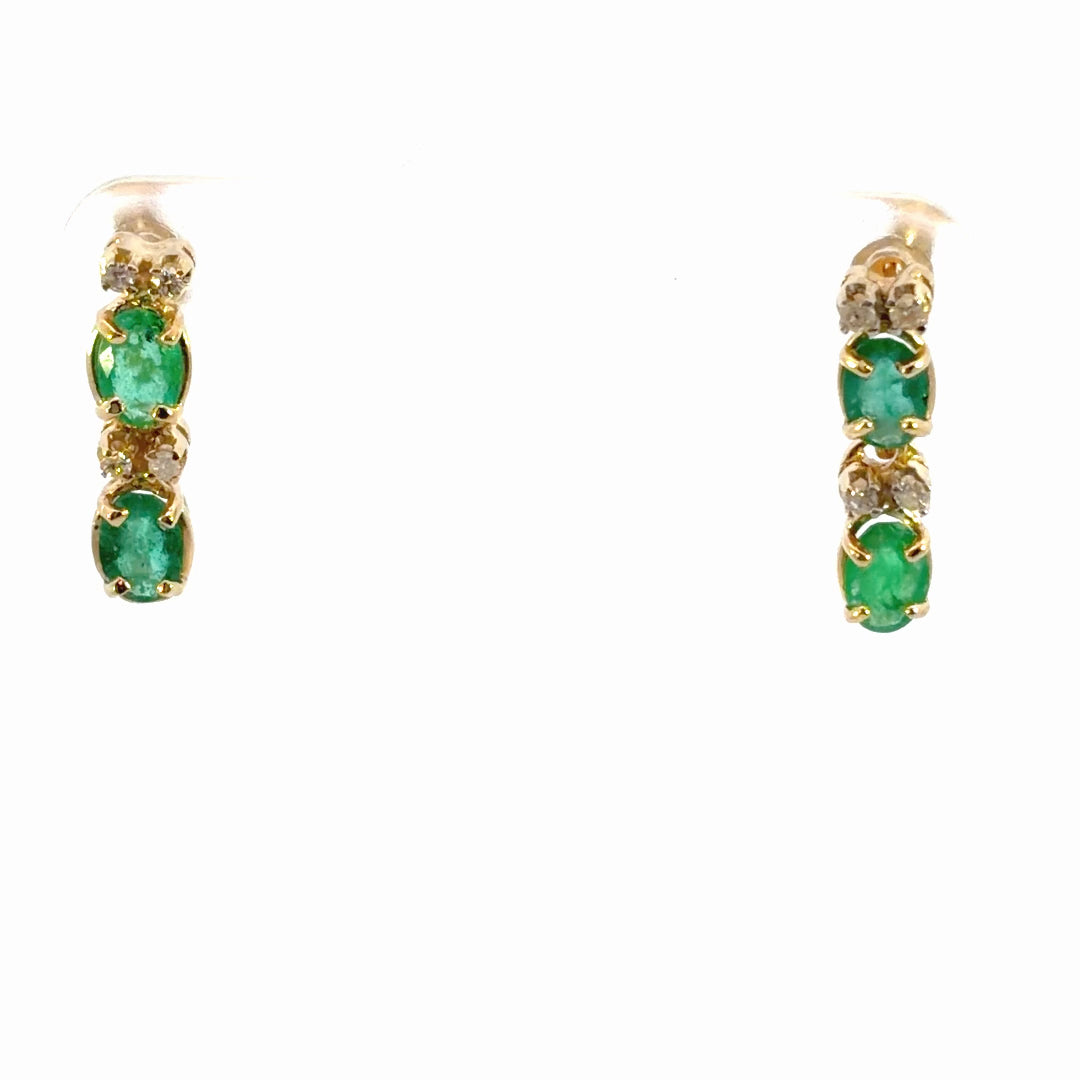 Emerald Drop Earrings