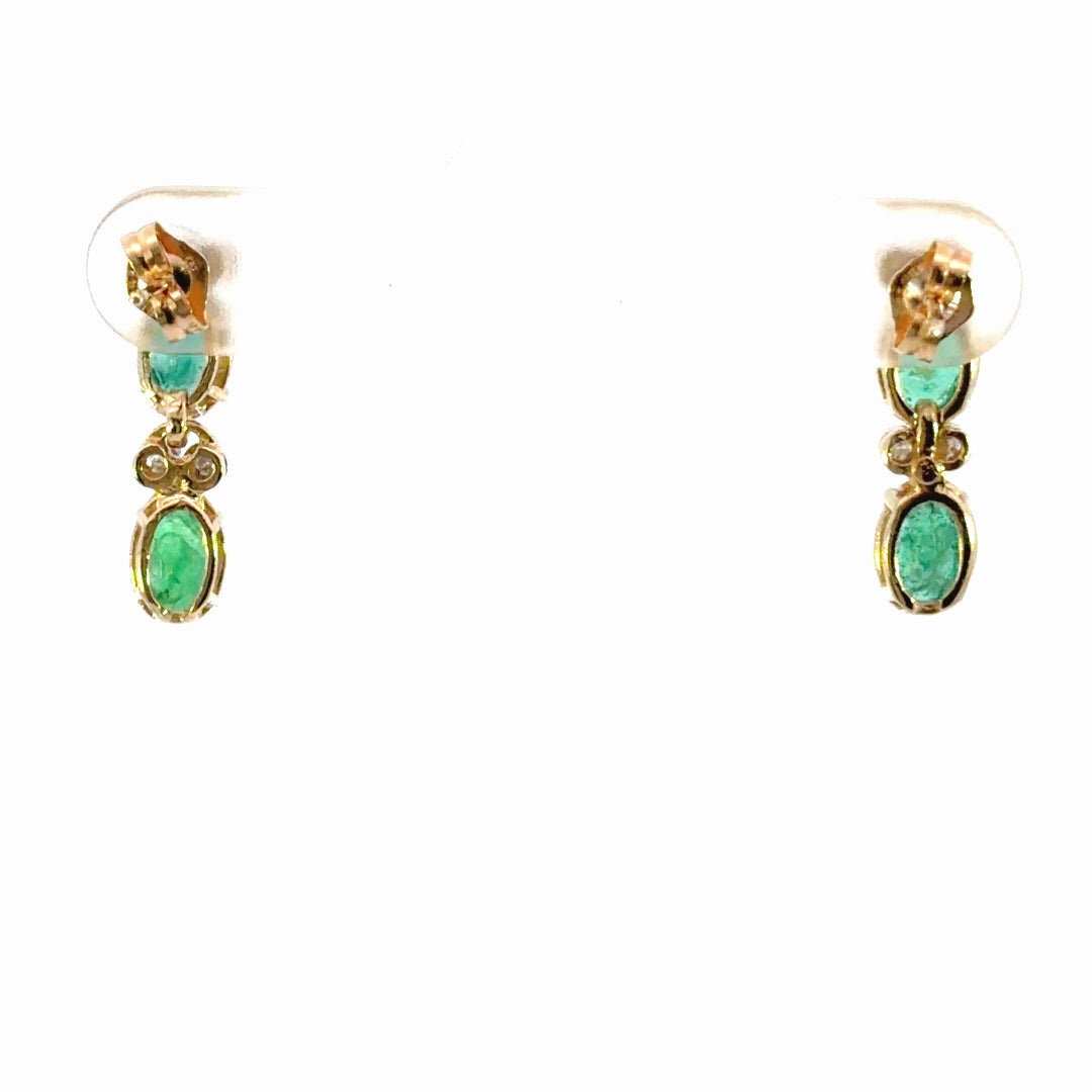 Emerald Drop Earrings