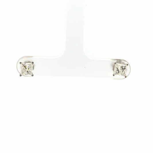 Princess Cut Diamond Earrings