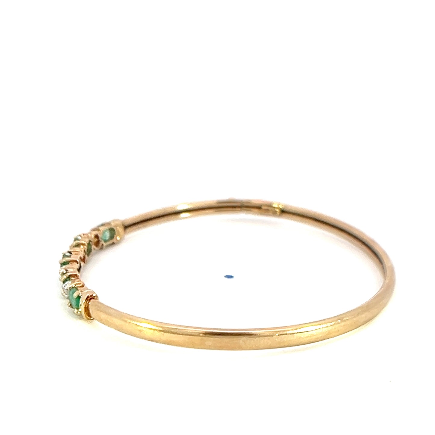 Emerald & Diamond Bangle Bracelet