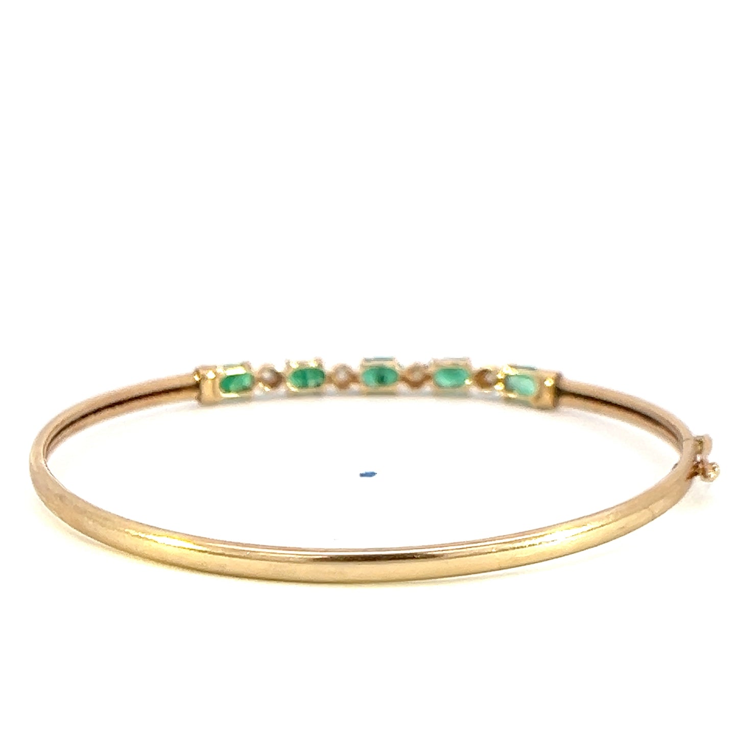 Emerald & Diamond Bangle Bracelet