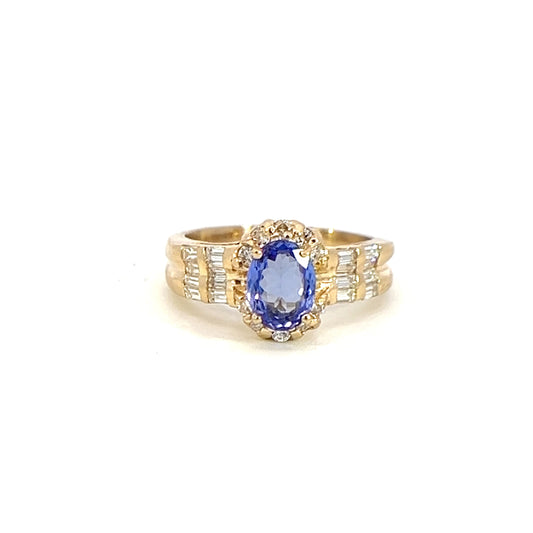 Diamond & Tanzanite Fashion Ring