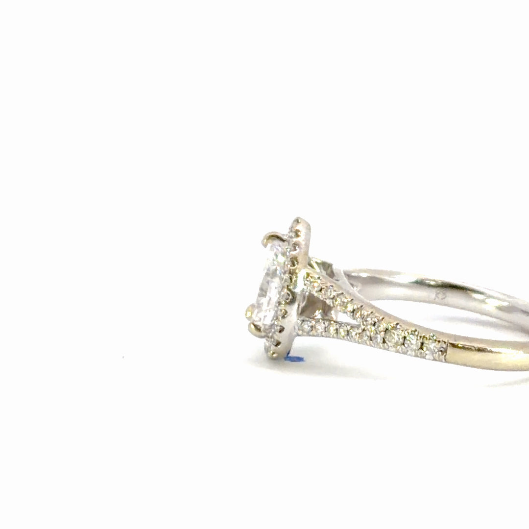 Diamond Halo Engagement Ring