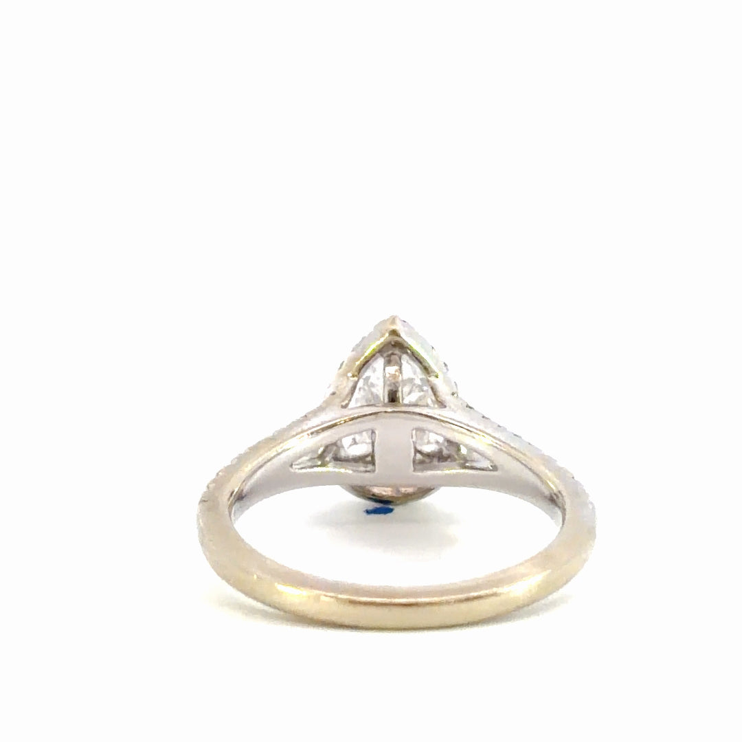 Diamond Halo Engagement Ring