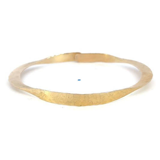 Gold Hammered Bangle