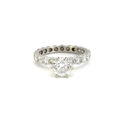 Platinum Eternity Engagement Ring