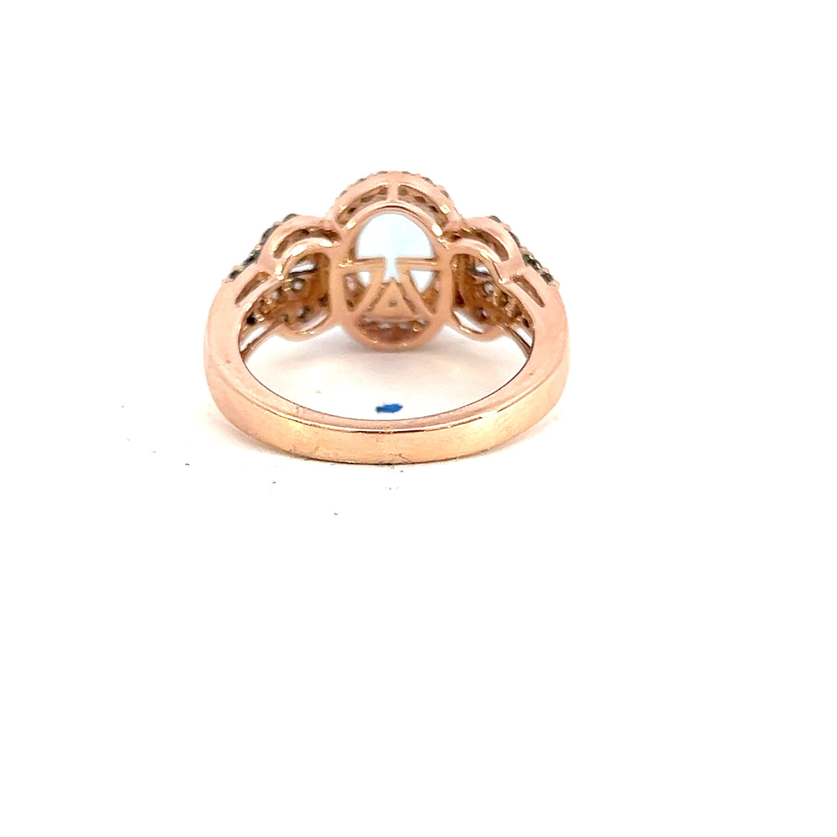 Rose Gold Aquamarine Ring