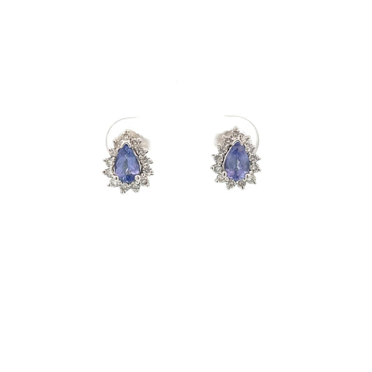 Tanzanite & Diamond Earrings