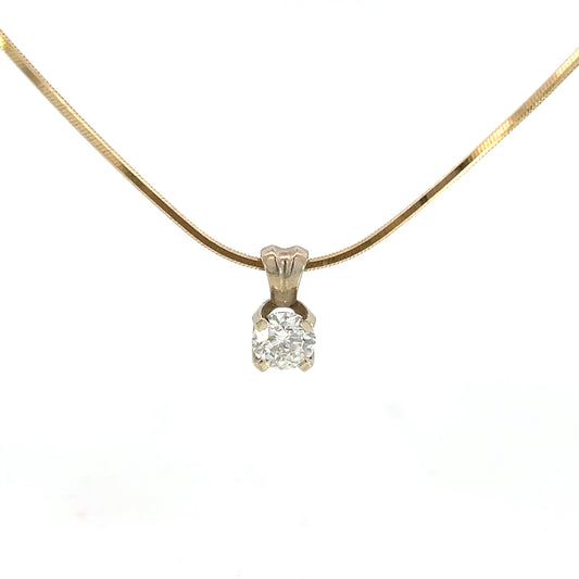Solitaire Pendant Necklace
