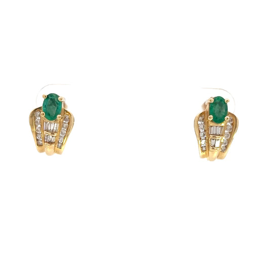 J Style Emerald Earrings