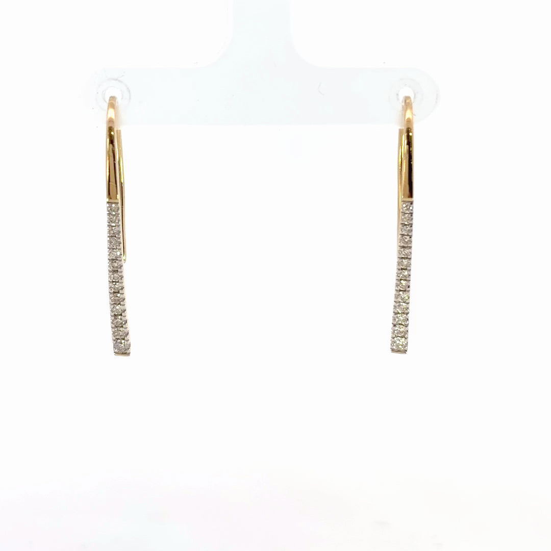 Diamond Dangle Earrings