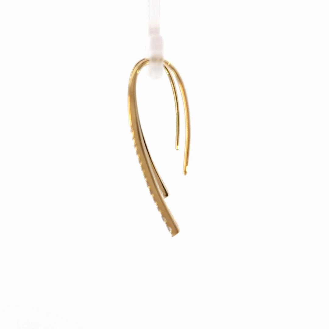 Diamond Dangle Earrings