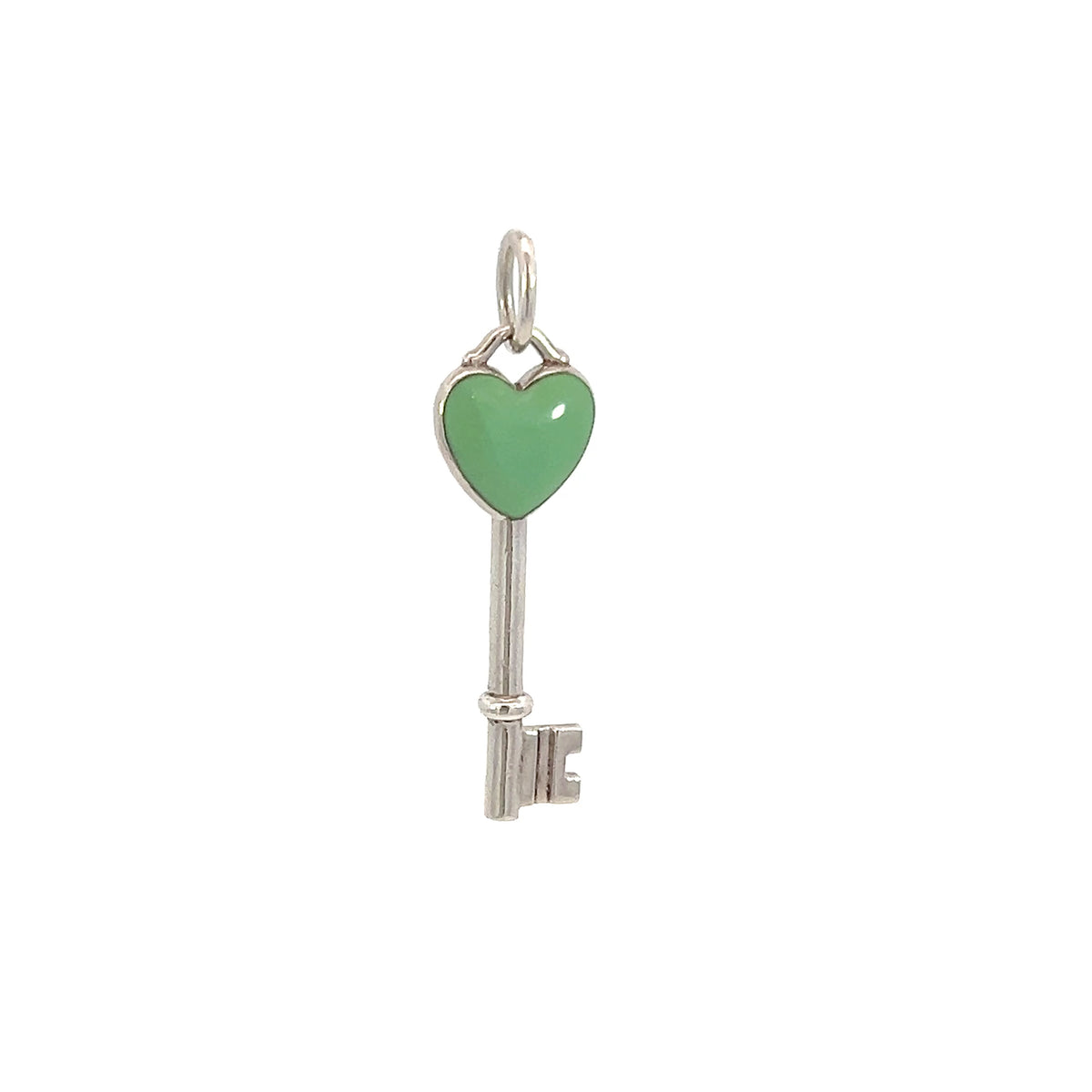 T&CO Enamel Heart Key Pendant