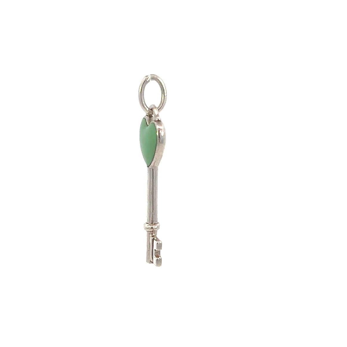 T&CO Enamel Heart Key Pendant