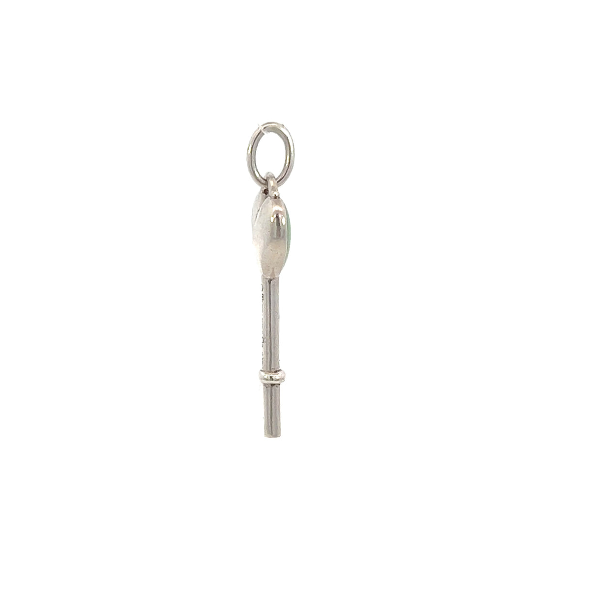 T&CO Enamel Heart Key Pendant