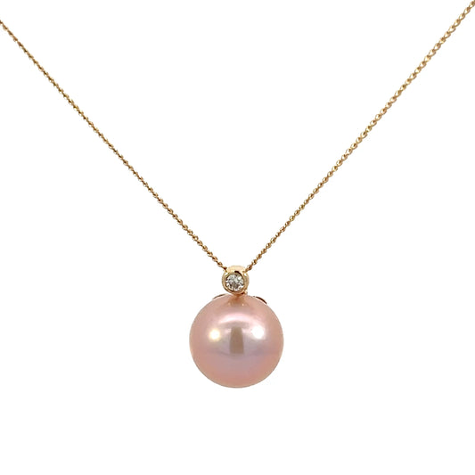 Pearl & Diamond Necklace
