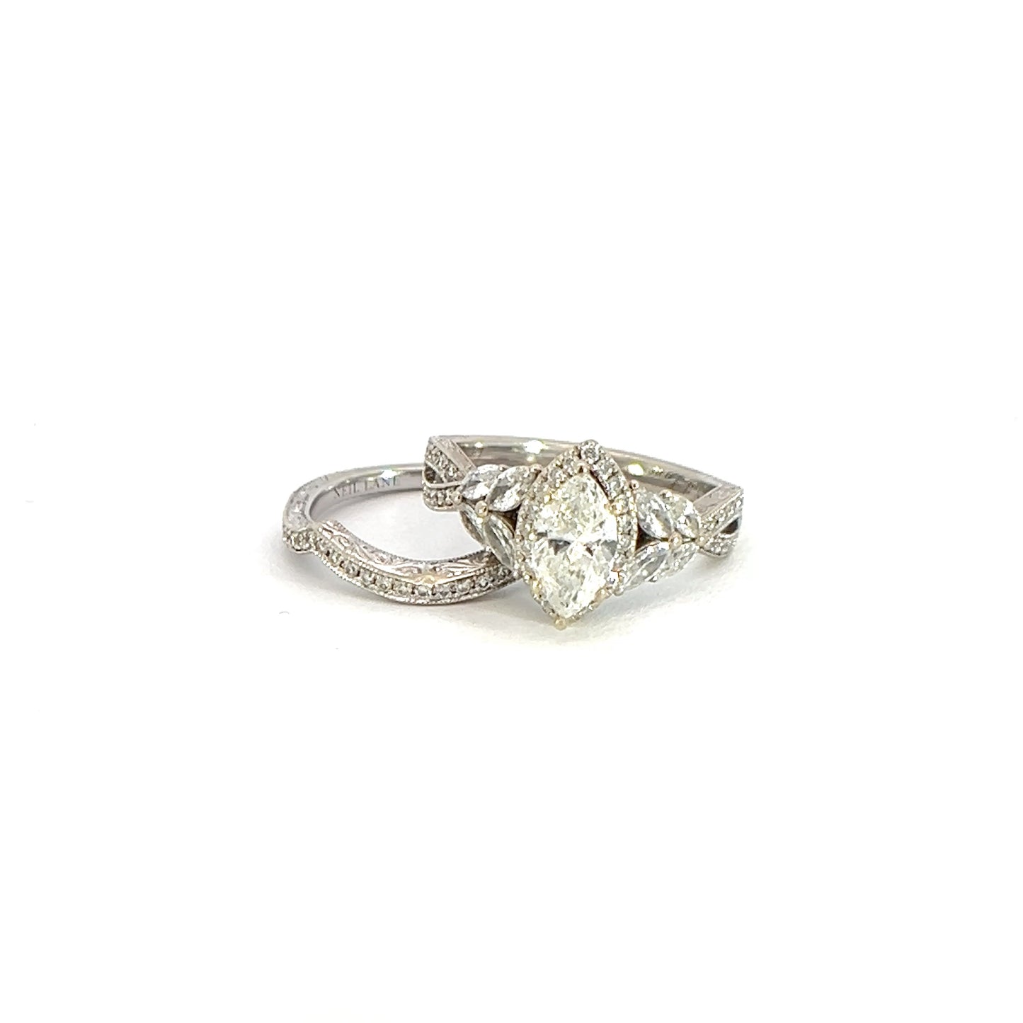 Marquise Wedding Ring Set