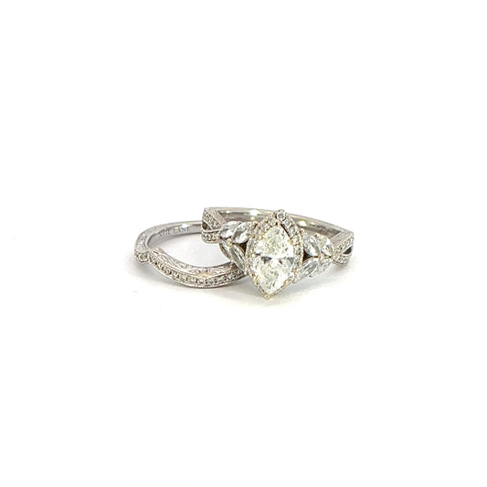 Marquise Wedding Ring Set