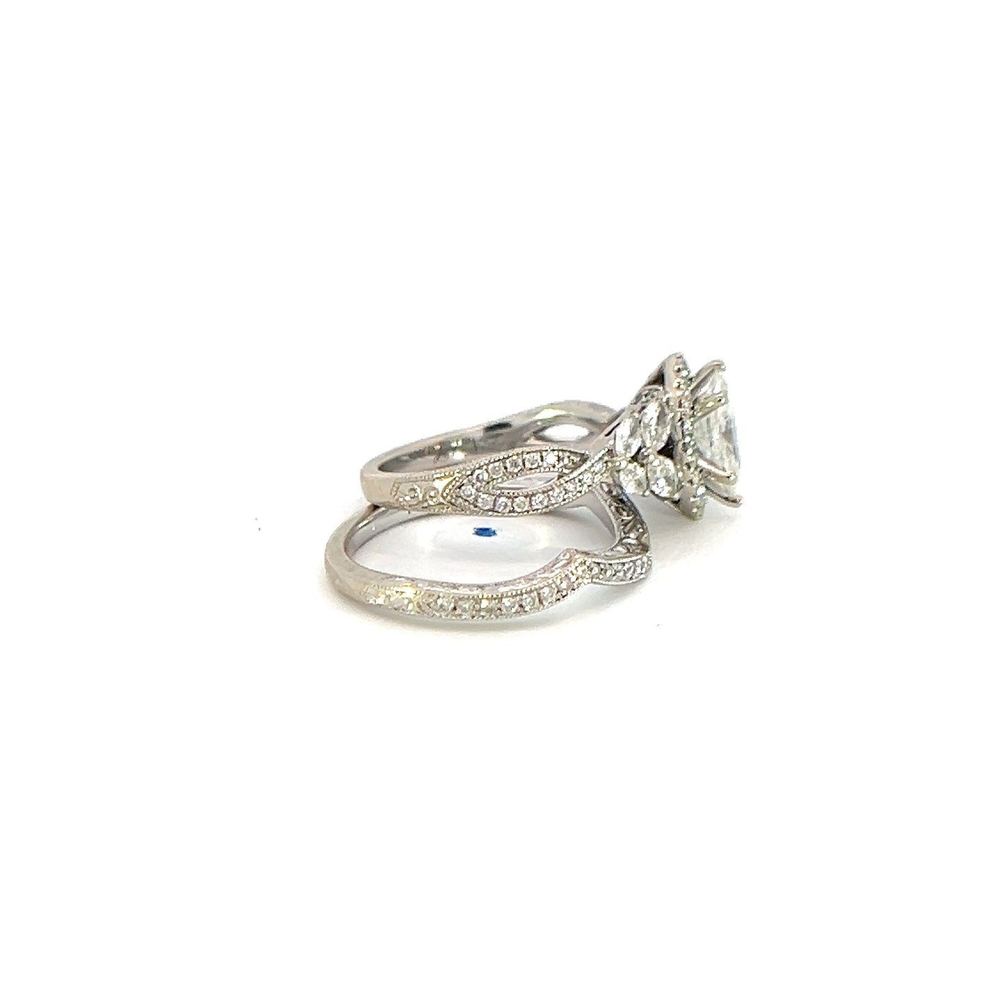 Marquise Wedding Ring Set