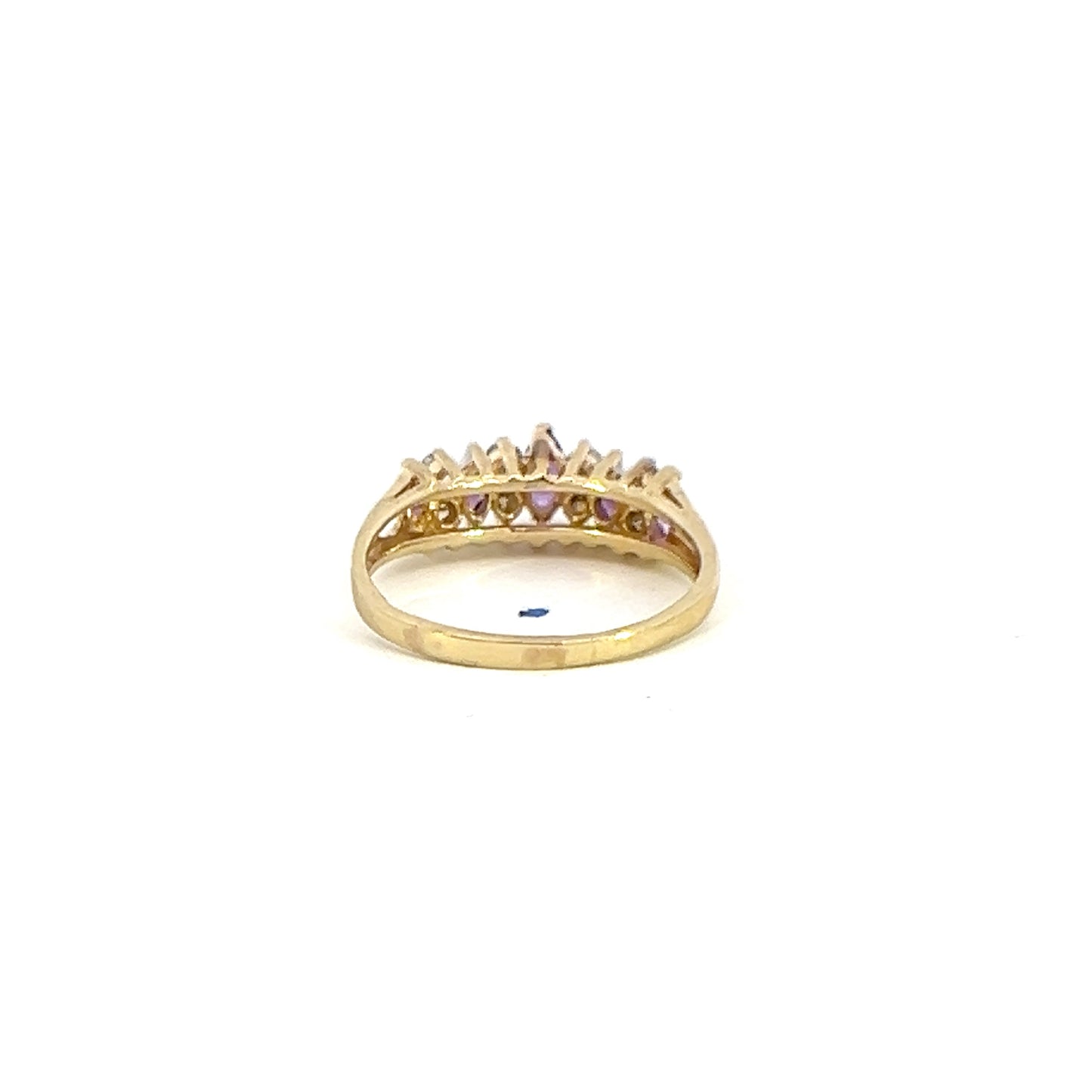 Amethyst Pyramid Style Ring