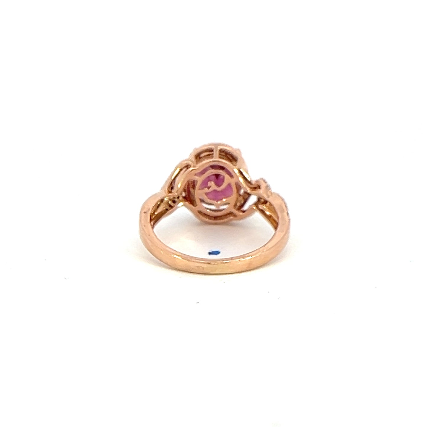 Oval Rhodolite Garnet Swirl Ring
