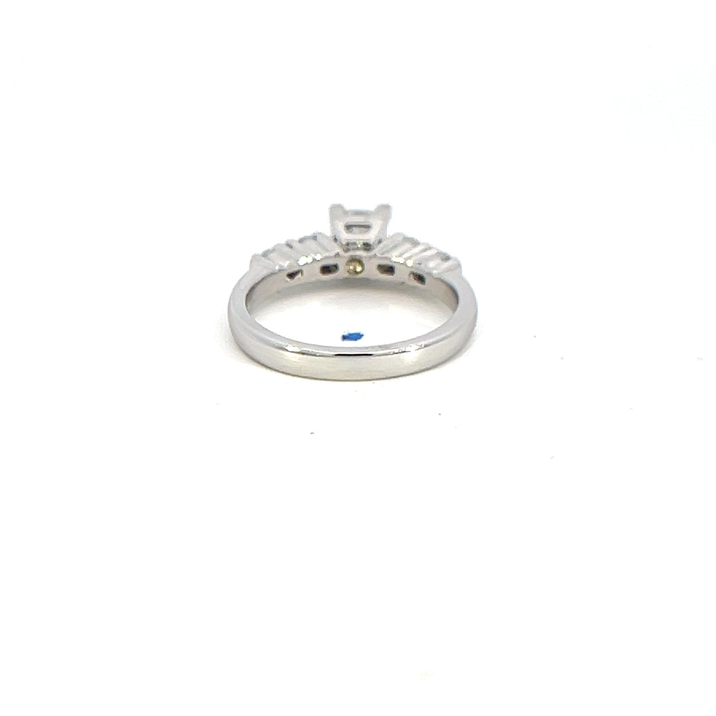 Princess & Round Diamond Engagement Ring