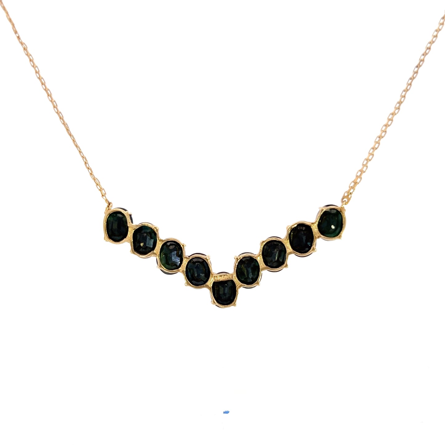 Sapphire Chevron Necklace