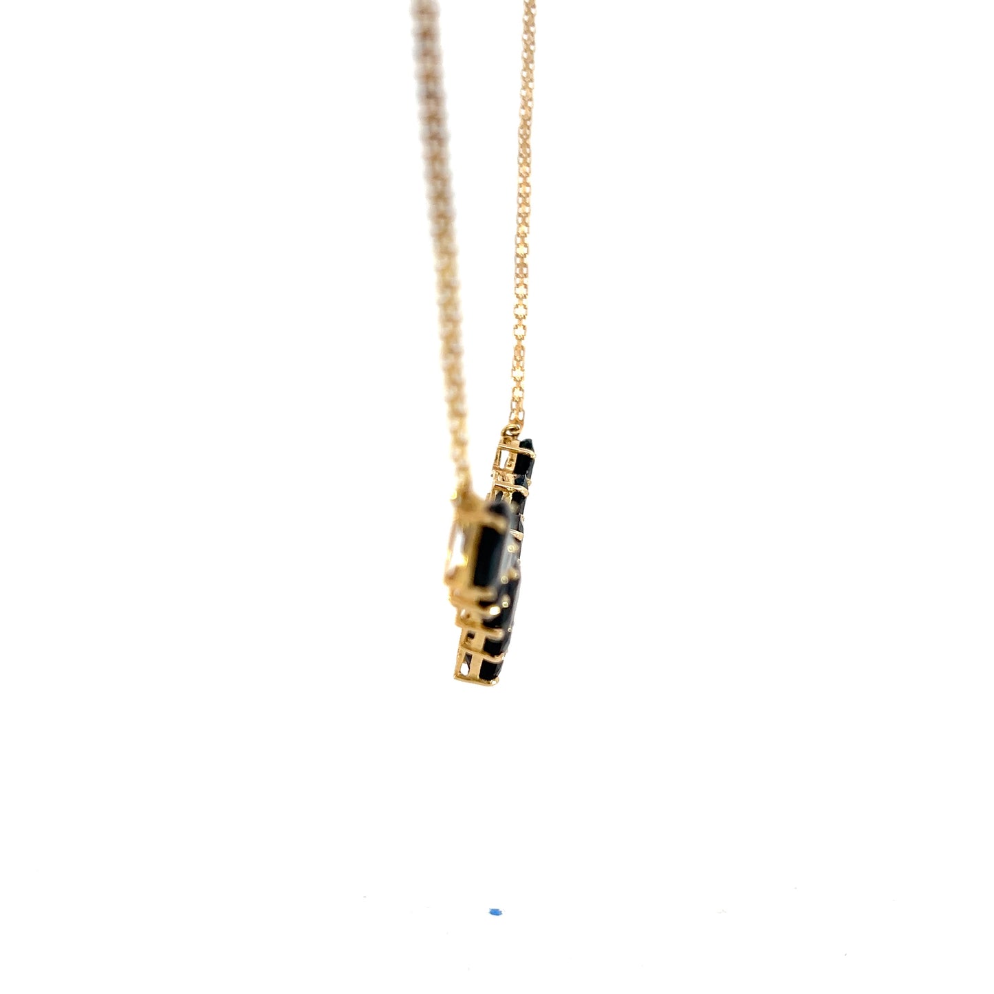 Sapphire Chevron Necklace