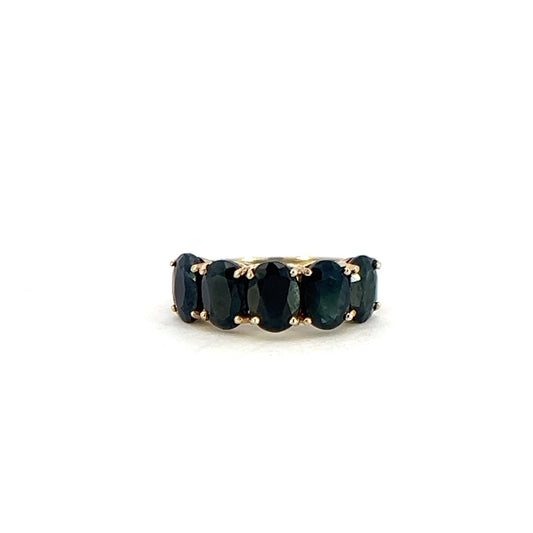 Blue Sapphire Band RIng