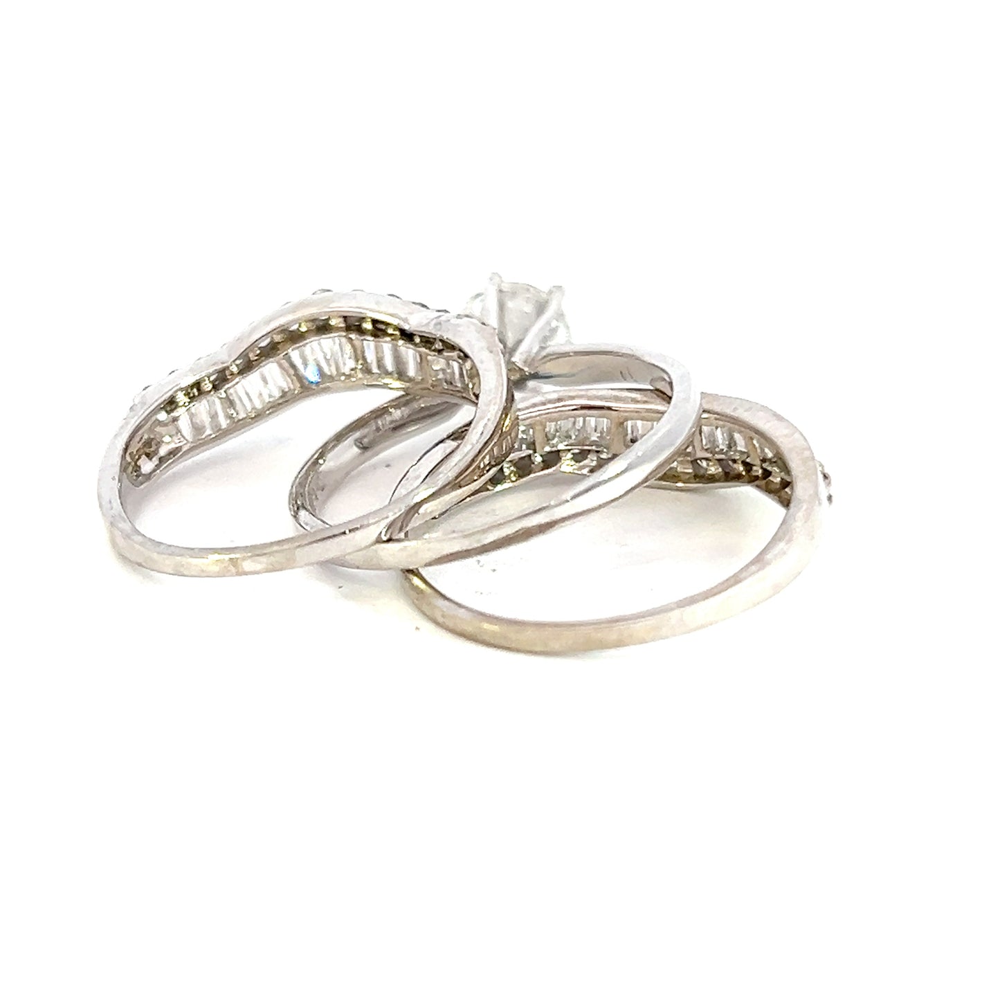Diamond 3-Piece Wedding Ring Set