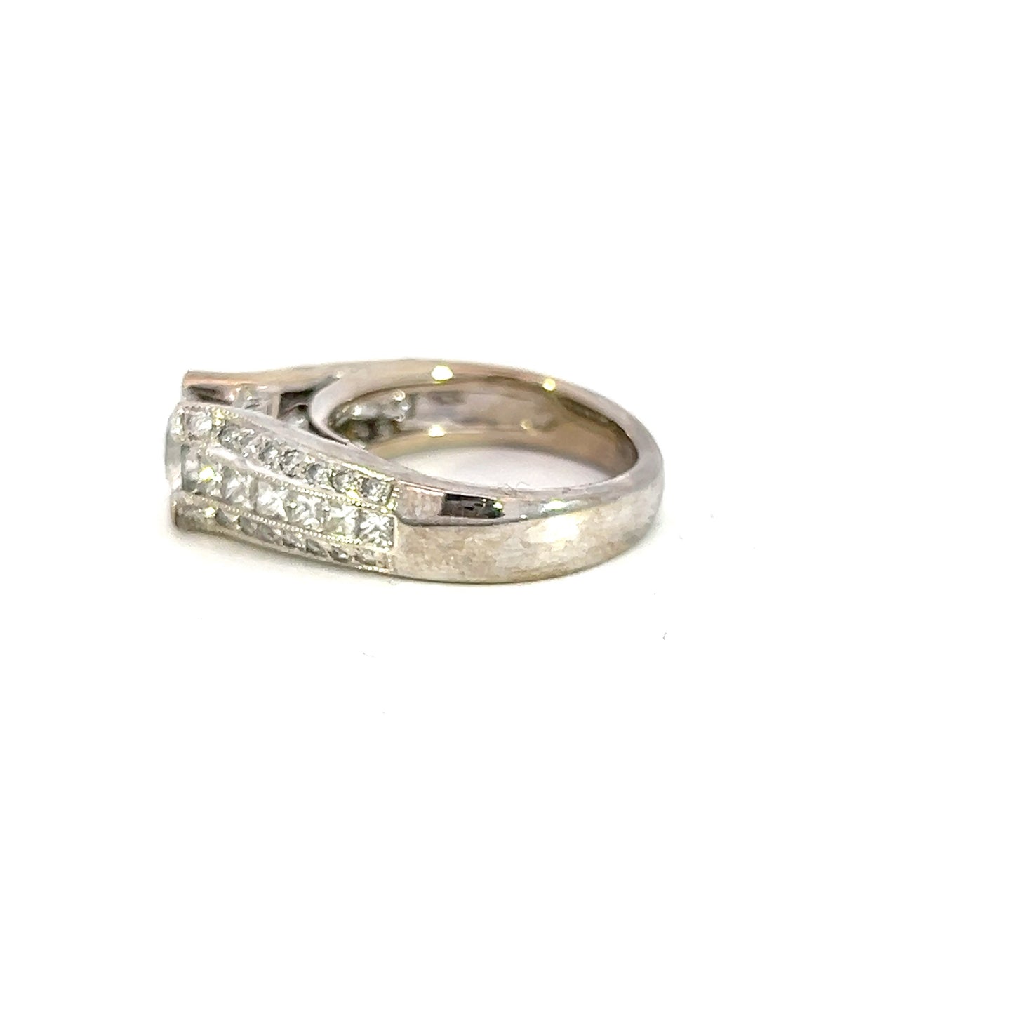 Diamond Art Deco Style Engagement Ring