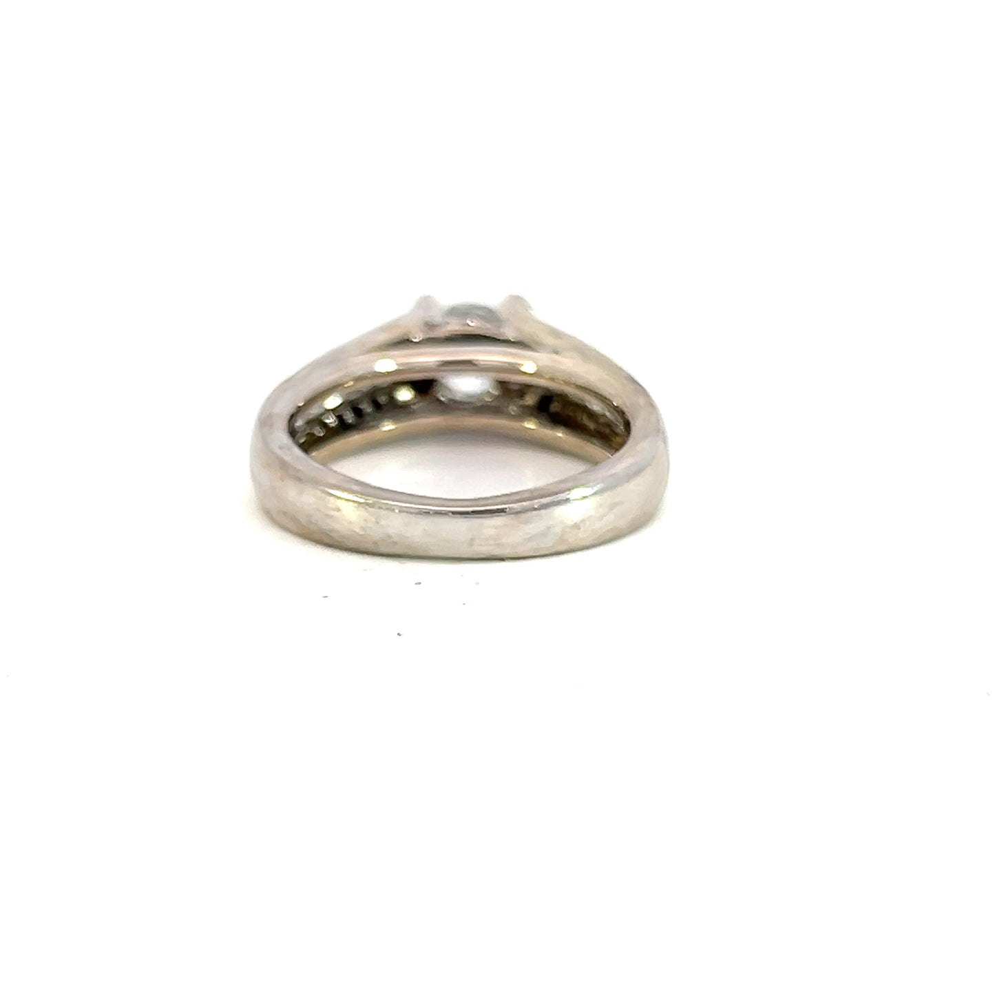 Diamond Art Deco Style Engagement Ring