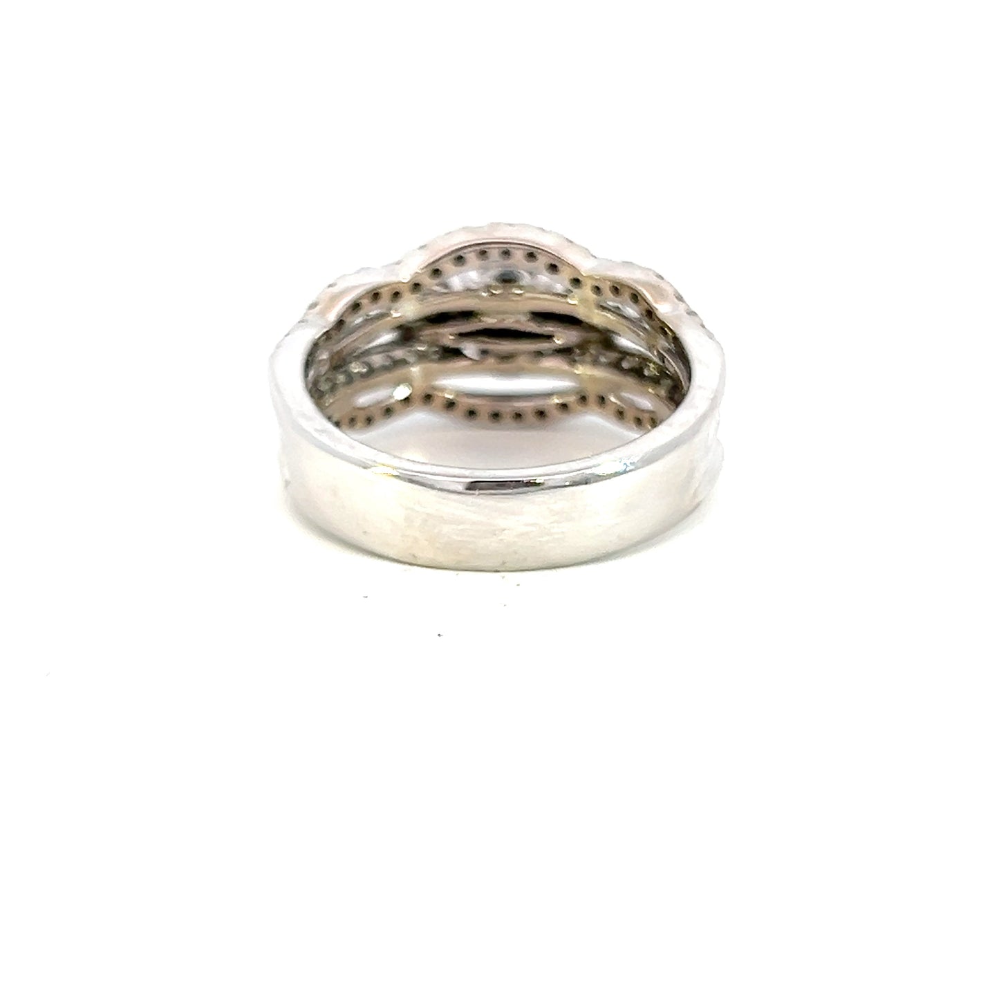 Black & White Diamond Trinity Style Wedding Ring