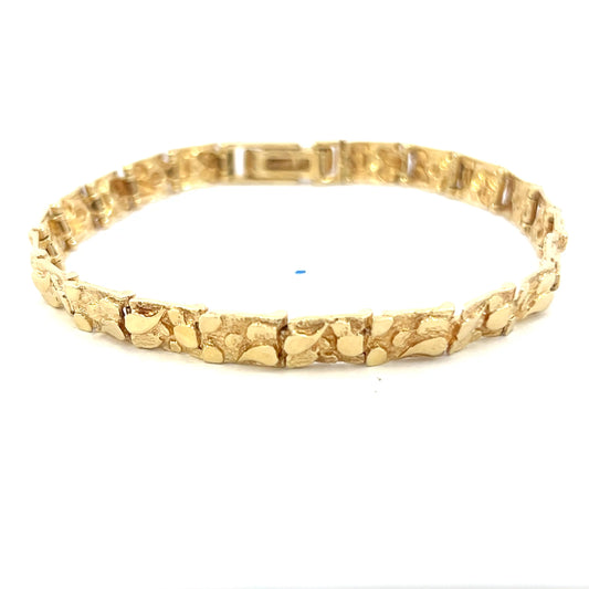 Gold Nugget Bracelet