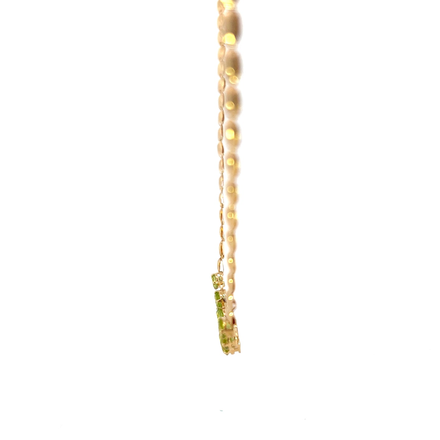 Gold Peridot Necklace