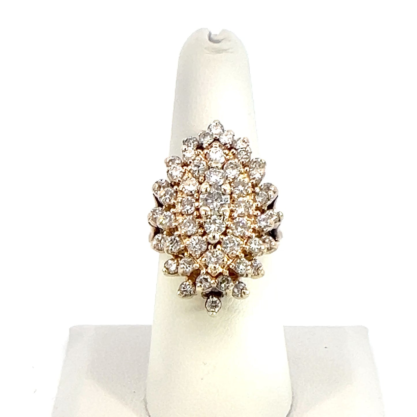 Diamond Cluster Statement Ring