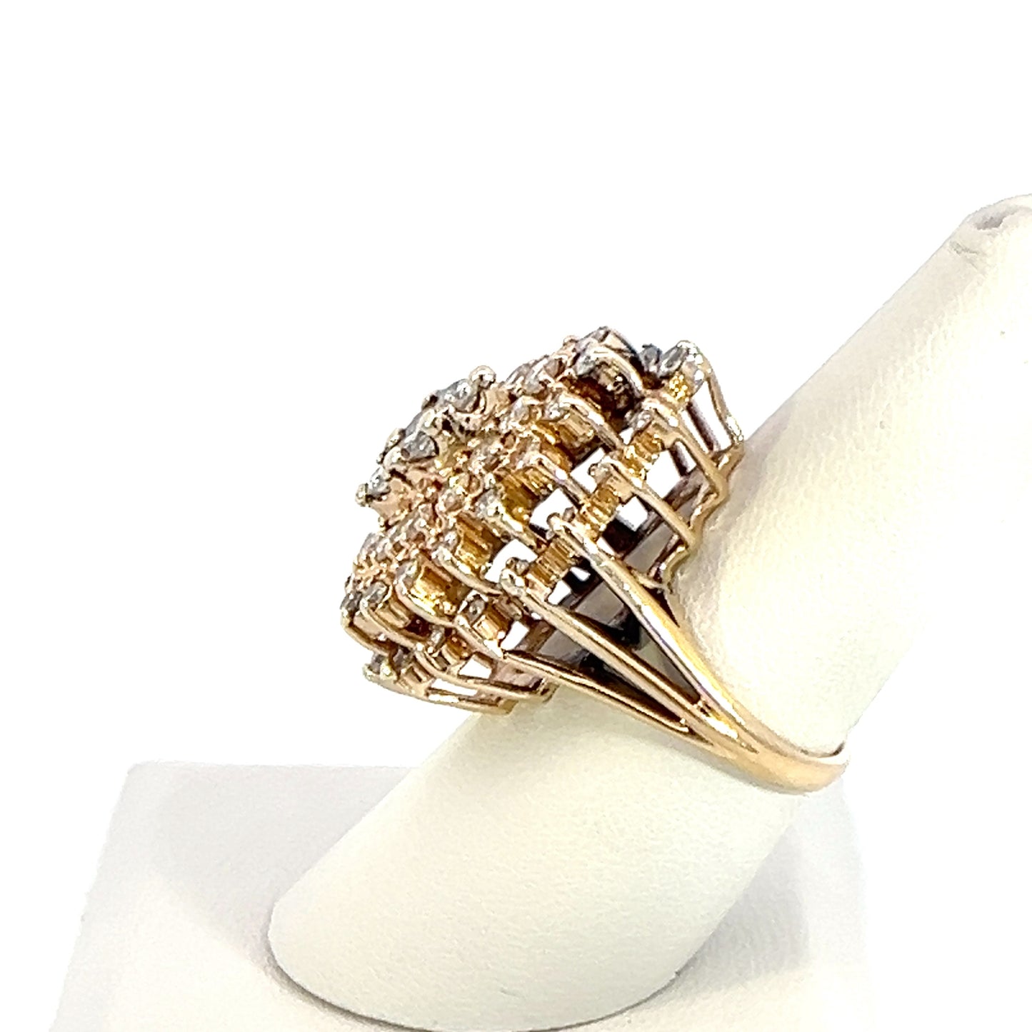 Diamond Cluster Statement Ring