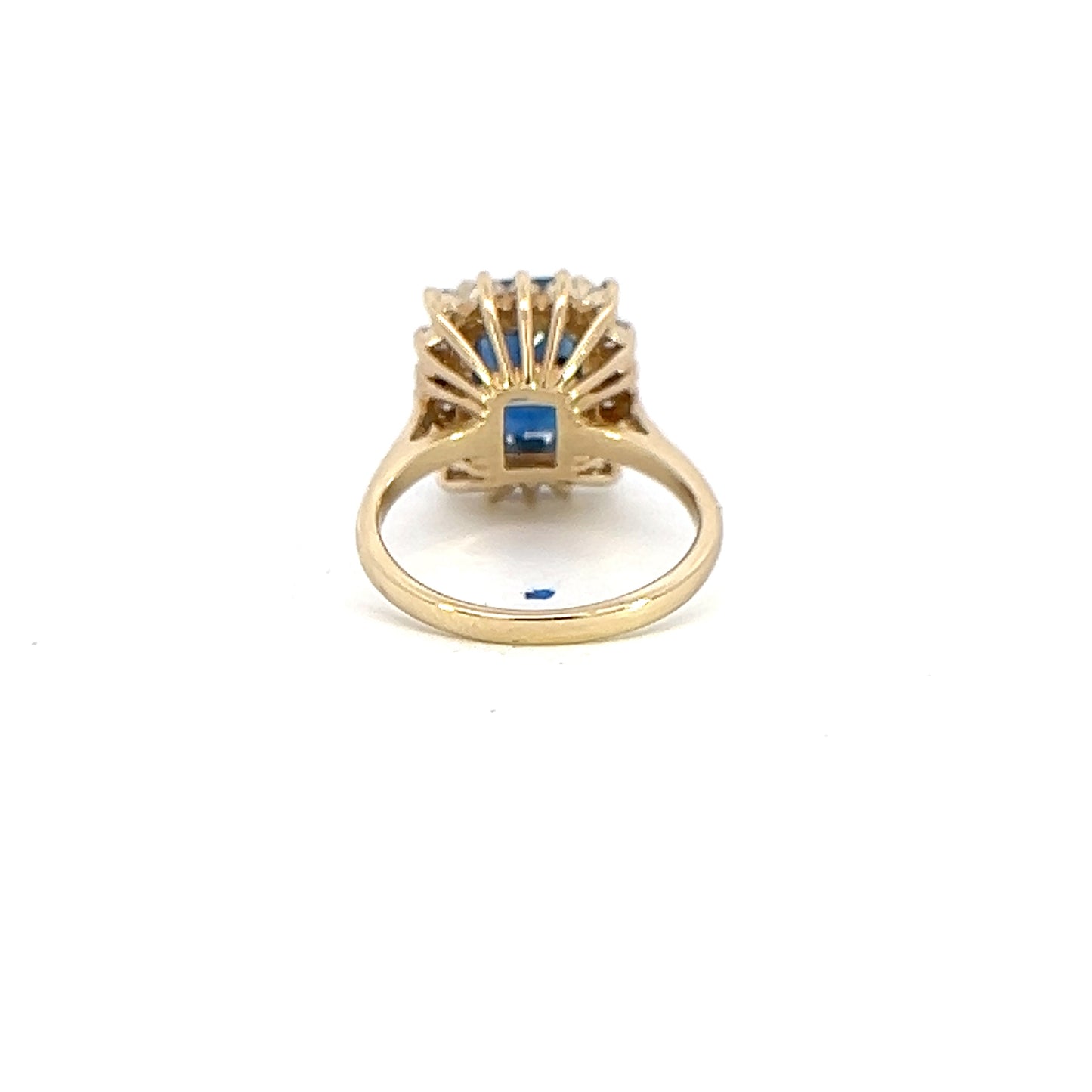 Natural Sapphire Halo Ring