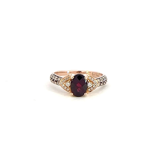 Chocolate & White Diamond Fashion Ring