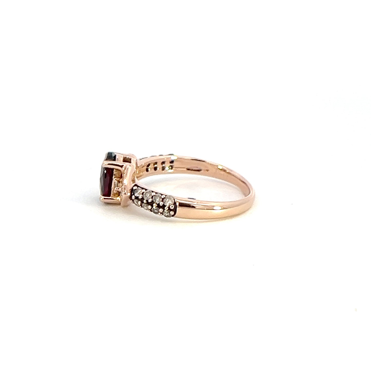 Chocolate & White Diamond Fashion Ring