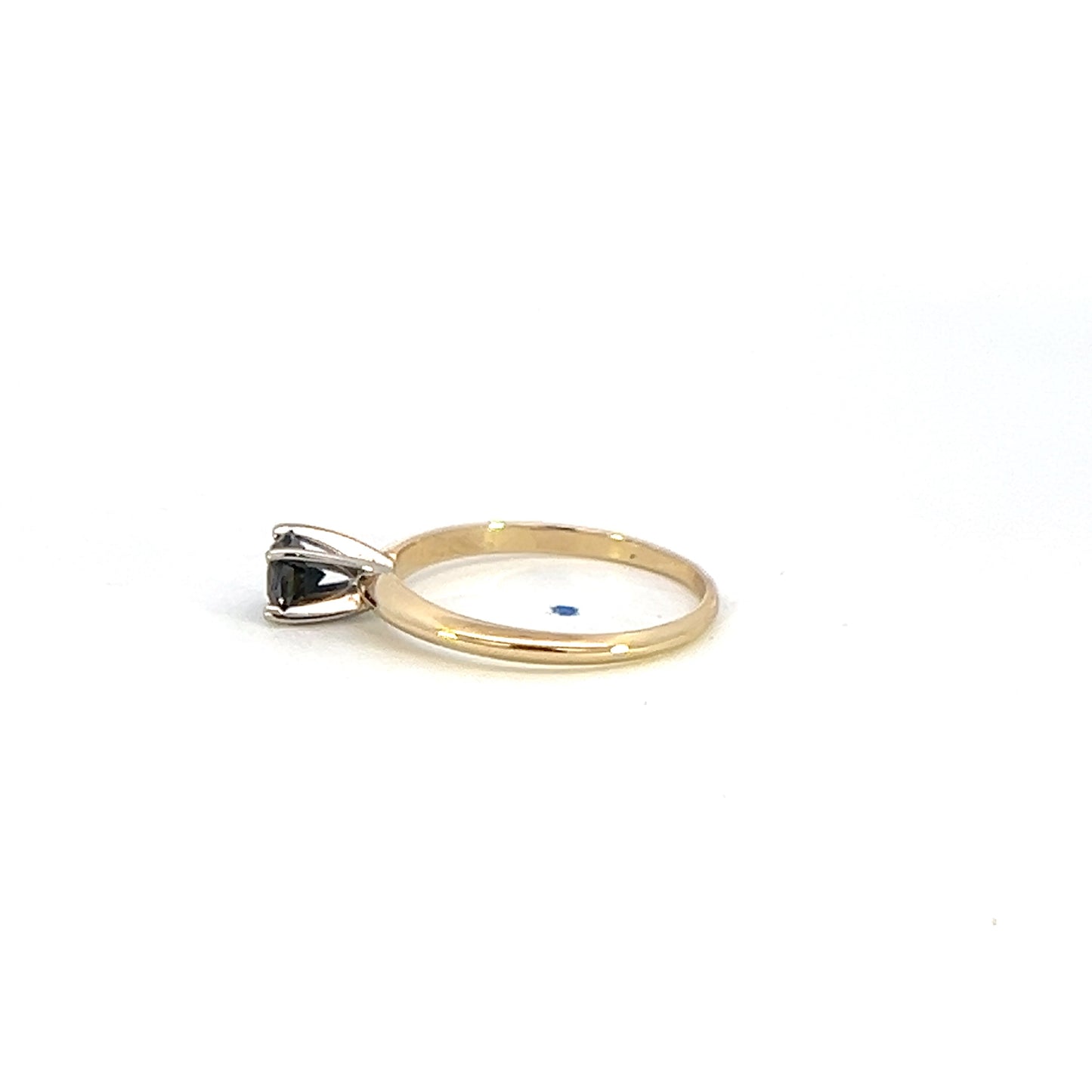 Black Diamond Solitaire Ring
