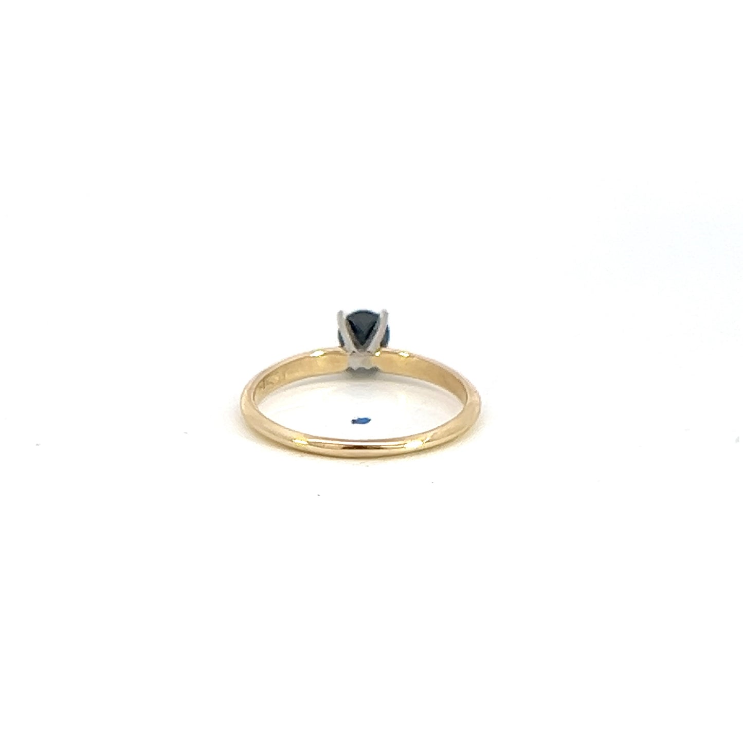 Black Diamond Solitaire Ring