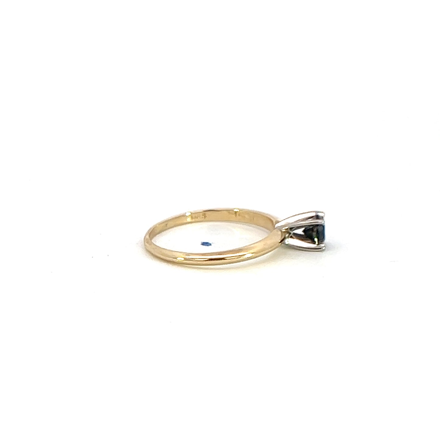 Black Diamond Solitaire Ring