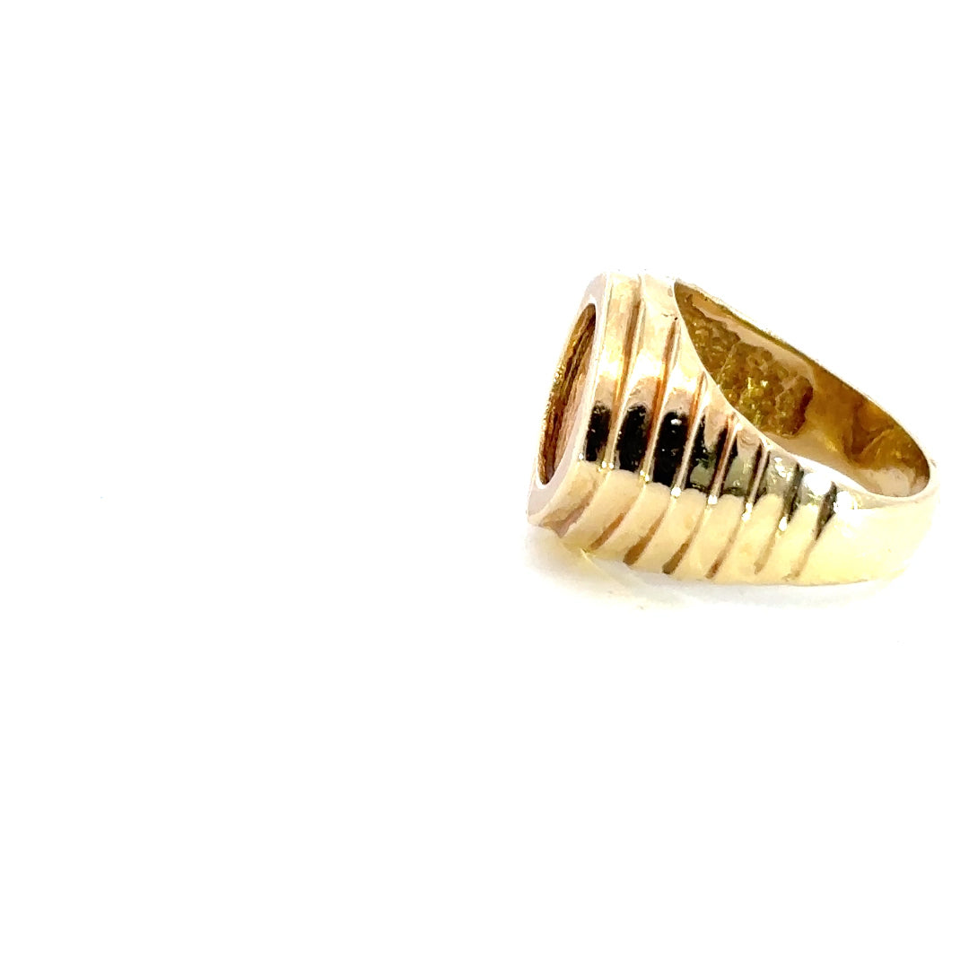 Mexican Gold Coin Ring