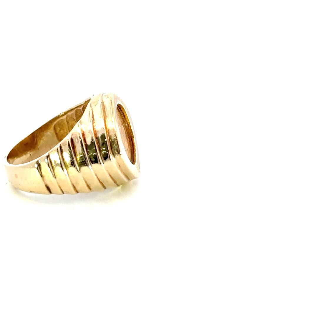 Mexican Gold Coin Ring