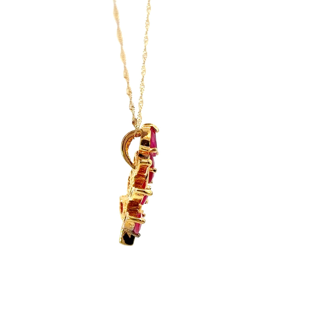 Lab Grown Ruby Necklace