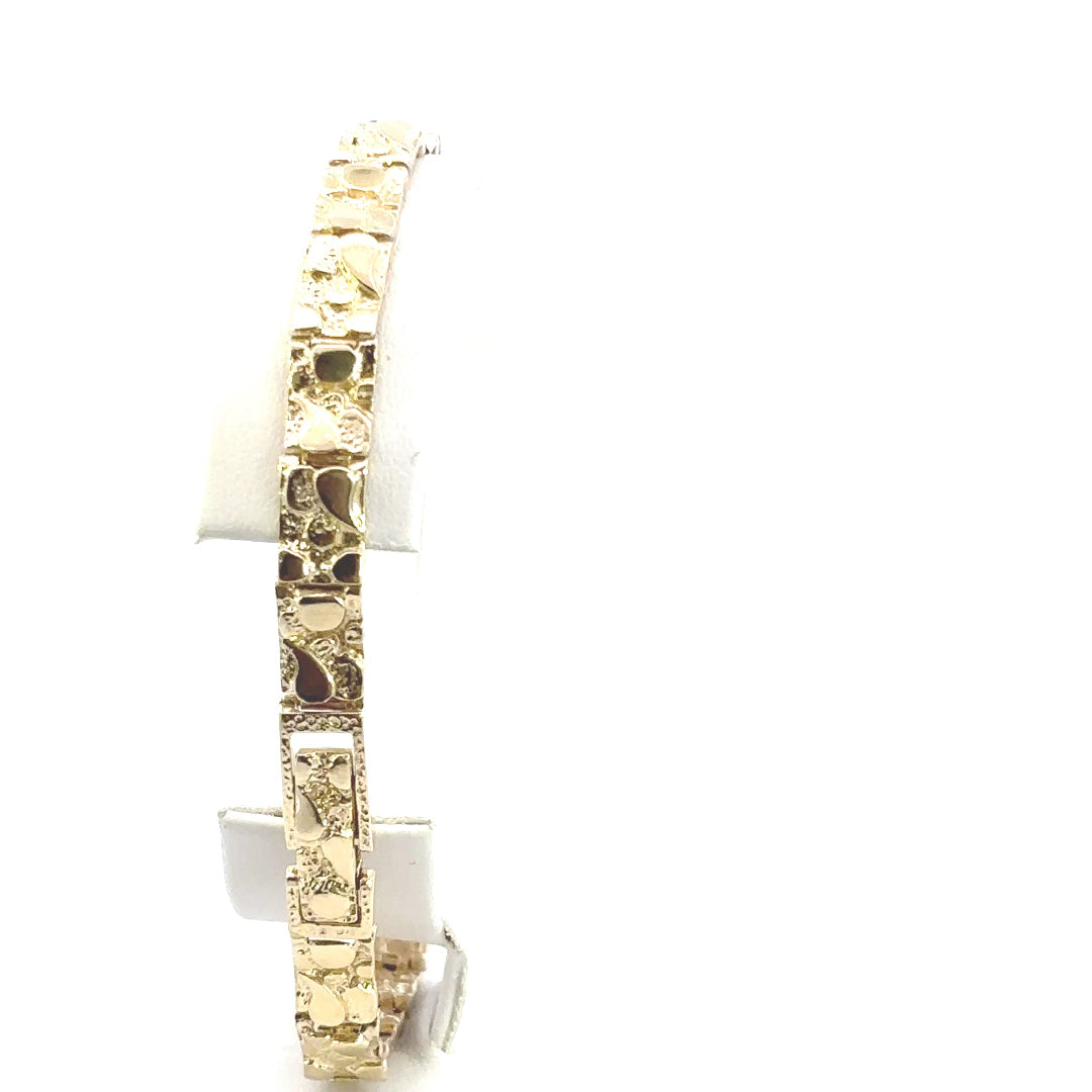 Gold Nugget Bracelet